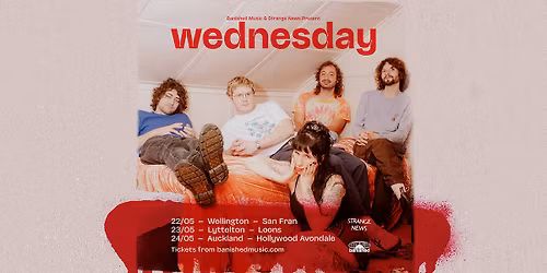 Wednesday 'Bleeds' NZ Tour - Wellington