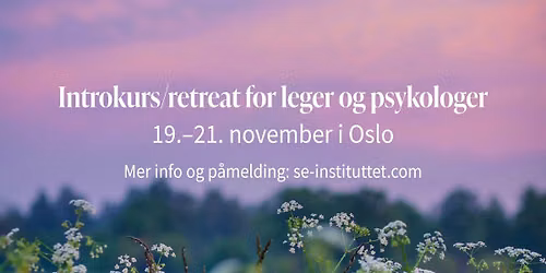 Retreat og intro til Somatic Experiencing metoden for leger og psykologer p\u00e5 Soria Moria Hotell