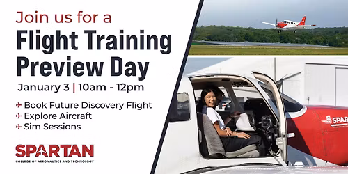 Flight Training Preview Day | Saturday, January 3