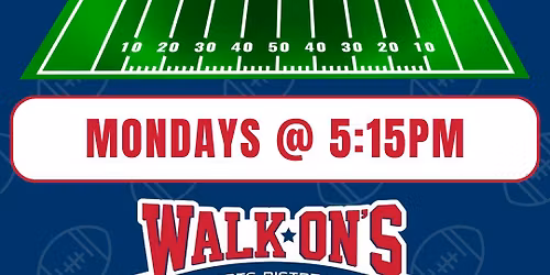Football Bingo at Walk-On's Arlington