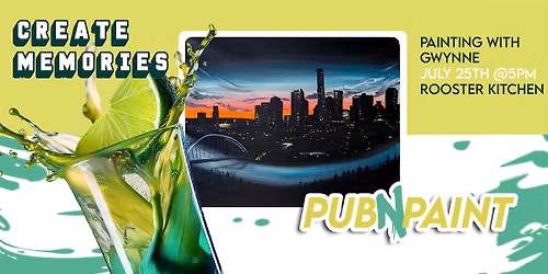PubNPaint at Rooster Kitchen July 25th