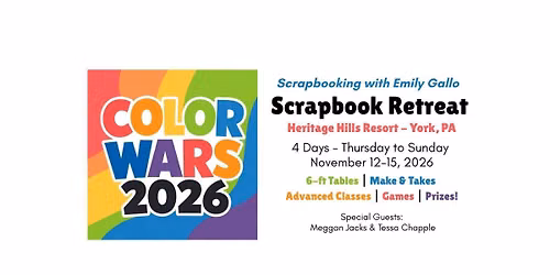 Color Wars Scrapbooking Retreat 2026