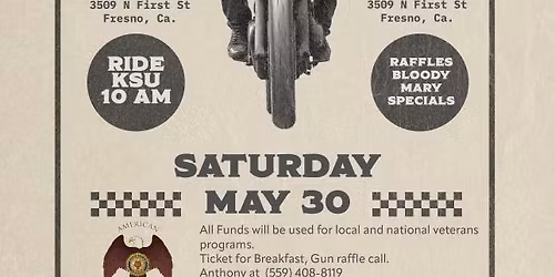 BREAKFAST, RIDE AND RAFFLE!