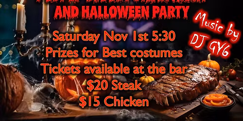 Steak Night and Halloween Party