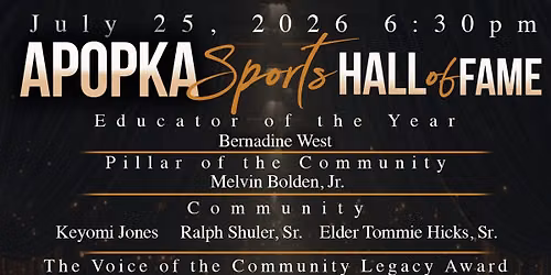 Apopka Sports Hall Of Fame Induction Gala