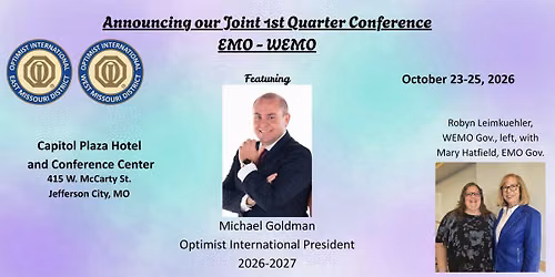 1st Quarter Joint Conference with West Missouri Optimist District