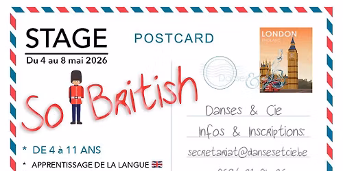 STAGE ENFANTS "SO BRITISH" (P\u00e2ques 2026)