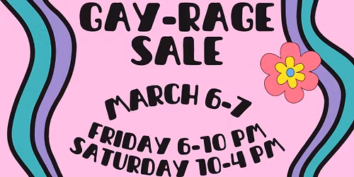 Queer Collective\u2019s Gay Rage Sale