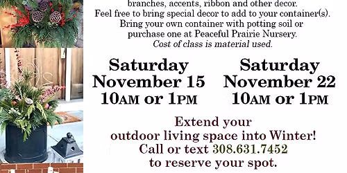 Winter Porch Pot Party