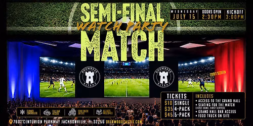 DEERWOOD CASTLE SEMI-FINAL MATCH WATCH PARTY