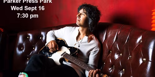 Davy Knowles in Parker Press Park opening act Iain Matthews