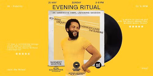ROY AYERS - Evening Ritual - Vinyl Listening Session