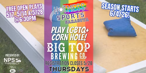 HotMess Sports Sarasota: Free Corn Hole Open Play