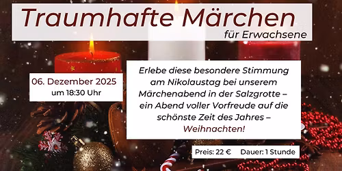 Traumhafte M\u00e4rchen f\u00fcr Erwachsene in der Salzgrotte