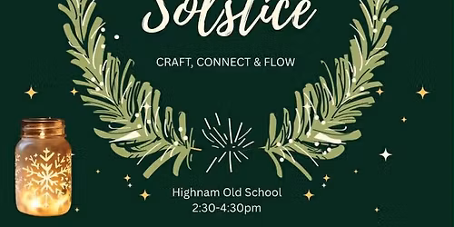 Winter Solstice Yoga and Craft Workshop