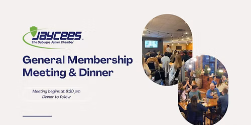 September - General Membership Meeting & Dinner