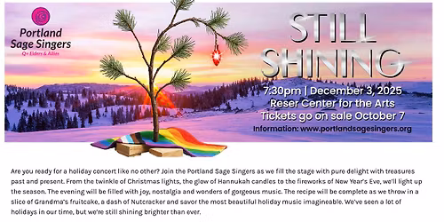 Portland Sage Singers concert "Still Shining"