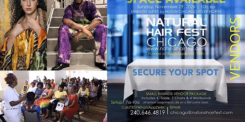 NATURAL HAIR FEST CHICAGO - DAYTIME VENDOR OPPORTUNITY