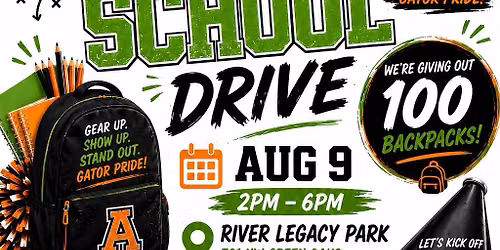 \ud83d\udc0a\ud83d\udcda Agg-Town Gators Back to School Drive & Backpack Giveaway