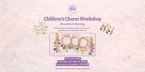 Children\u2019s Charm Workshop Bracelet or Keyring