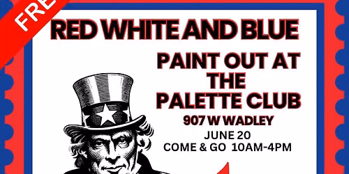 Red, White & Blue Paint-Out