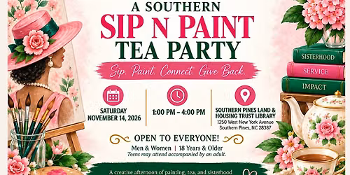 Palette & Pearls: A Southern Sip N Paint Tea Party