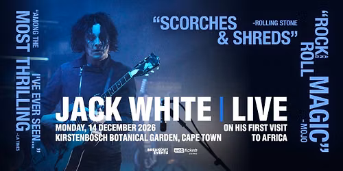 JACK WHITE - CAPE TOWN