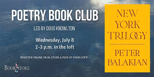 Poetry Book Club: "New York Trilogy" by Peter Balakian