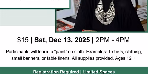 Stenciling on Cloth and T-Shirts - With Lisa Tuttle