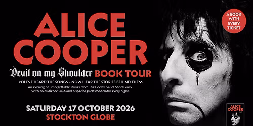 Alice Cooper Devil on My Shoulder Book Tour