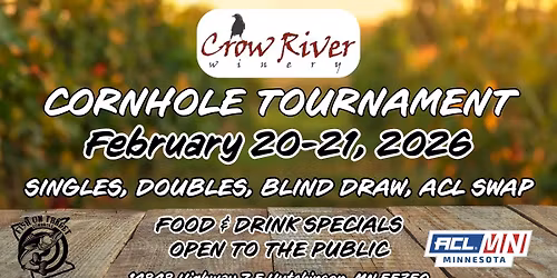 Crow River Winery Cornhole Tournament - February ACL Regional