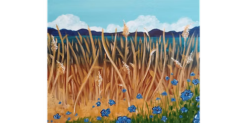 Blue Flower Fields - Paint and Sip in Houston | Classpop!\u2122