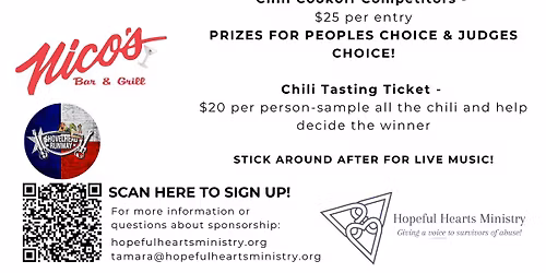 Hopeful Hearts Ministry Chili Cook-Off & Corn Hole Tournament