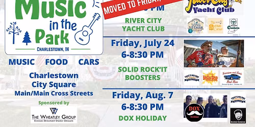 Music in the Park + Car Show "River City Yacht Club"