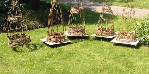 Create a willow obelisk