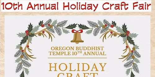 Craft Fair: Oregon Buddhist Temple 2025 November 22