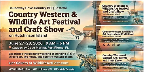 Hutchinson Island for the Country Western & Wildlife Art Festival and Craft
