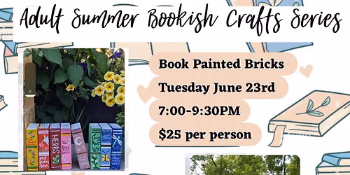 Adult Bookish Craft Series- Paint Book Bricks 