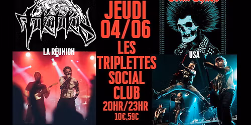 Tukatukas et Total chaos en concert aux Triplettes Social Club
