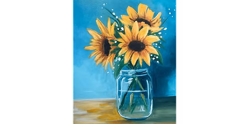 Sunflowers in a Glass - Paint and Sip in Norfolk | Classpop!\u2122