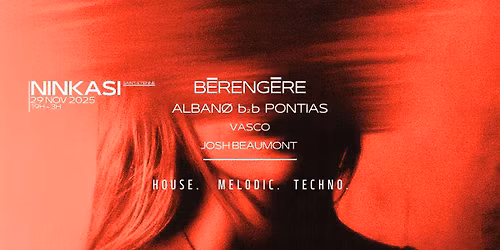 NINKASI X LES COULOIRS ELECTRONIQUES #3 w\/ B\u0113reng\u0113re, Alban\u00f8, Pontias, Vasco, Josh Beaumont