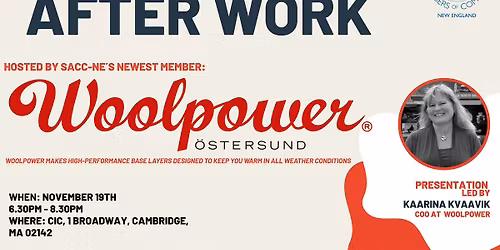 SACC-NE\u00b4\u00b4\u00b4s Members Afterwork with Woolpower
