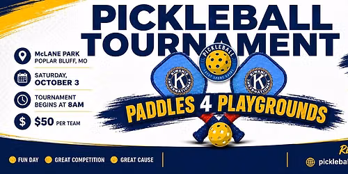 Paddles 4 Playgrounds Pickleball Tournament