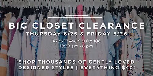 The Big Closet Clearance