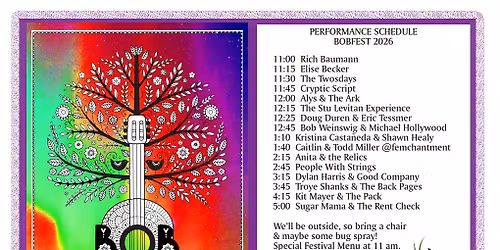 BobFest 2026- you are invited!