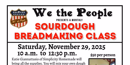 Sourdough Bread Making Class