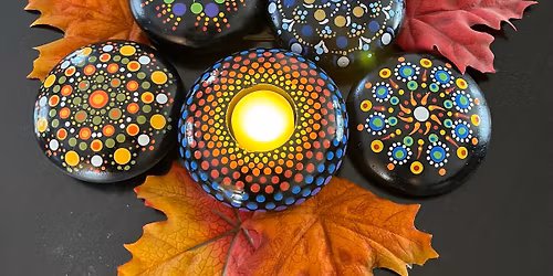 Mandala Rock or Tea Candle Painting at Spring Lake Park Recreation