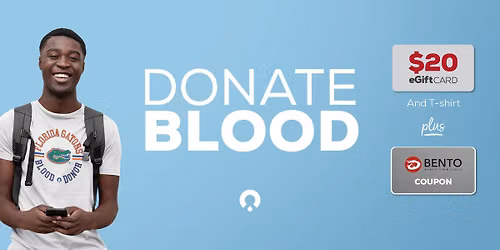 Donate Blood at BENTO | Gainesville! \ud83c\udf71