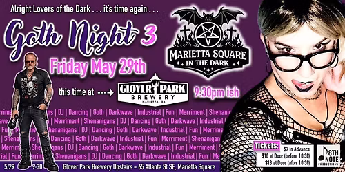 Marietta Square in the Dark