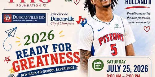 2026 Ready for Greatness DFW Back-to-School Experience